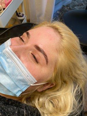 Brow lamination: lasts 8-12 weeks