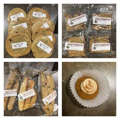 Local, homemade baked goods.