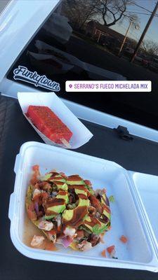 Watermelon paleta & tostada