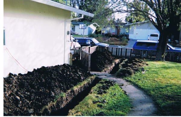 Traditional Sewer Line Install