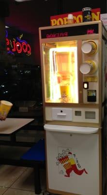 Yea they have a damn popcorn machine!