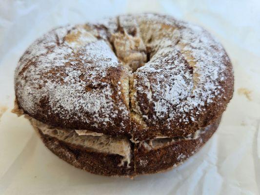 French Toast Bagel with Maple Walnut Cream Cheese