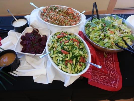 Catered dinner at senior center