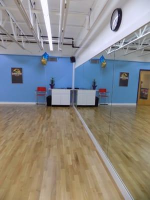 Grand Central Station is the largest of our three rooms offering 1200 square feet of dance space.