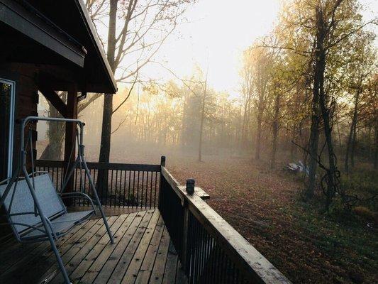 The porch in an early morning