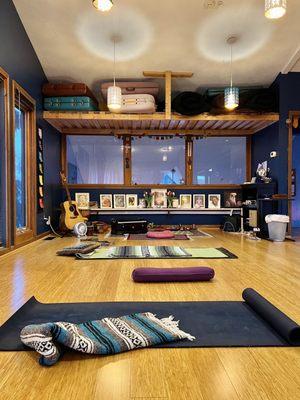 Peaceful space to meditate and do yoga