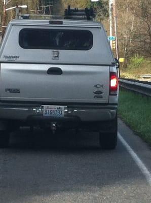 The ASSHOLE driving this company truck who cut me off and slammed on his breaks should NOT be driving!! Bad business man!!!!