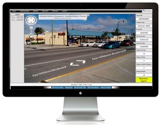 Our software is easy to navigate and uses Google Maps.  Here is the Street View option for GPS Tracking
