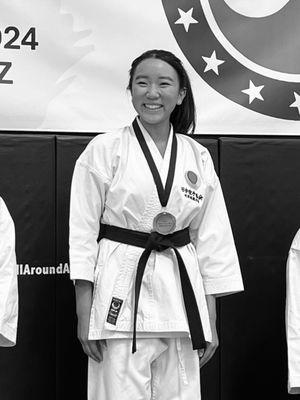 Our student Emily Chao takes 1st pl - National Kata Champion at the 2024 Budo National Tournament in Scottsdale, AZ #JKAArizona www.KarateAZ