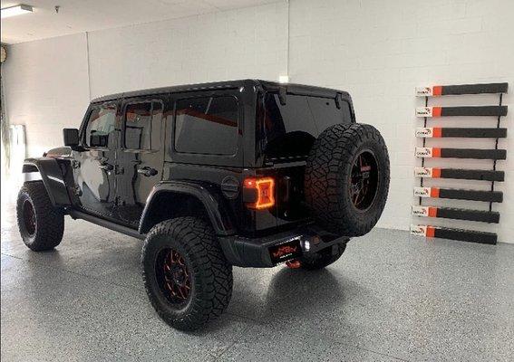 2019 Jeep Wrangler Rubicon completed in 20% Global HP window tint.