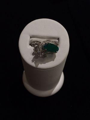 Emerald and diamond ring from 1960