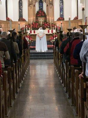 Bishop praying