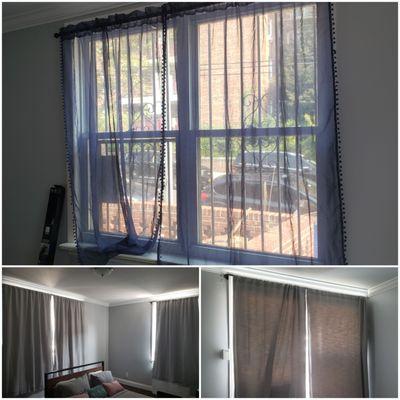 AT WORK Curtain Installatio, Window Treatment install.  Anchors Best Handyman in QUEENS  https://notjusthandymen.com/