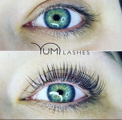 Yumi Lashes keratin lash treatment