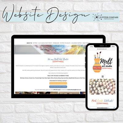 We had the pleasure of helping Melt Art Studio with creating a website and revamping their logo. We offer website and graphic design.