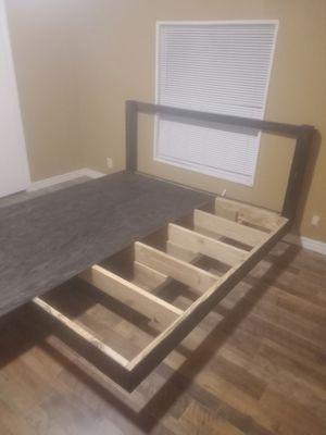 This is a floating bed I built for a customer