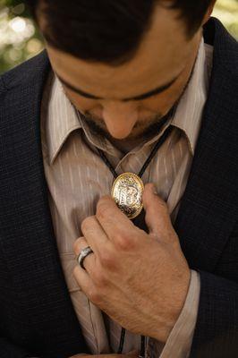 Groom Getting Ready