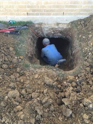 Tunneling became the most popular method to repair or replace leaking sanitary piping under Texas residences