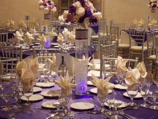 beautiful centerpieces to complete the wedding reception tables