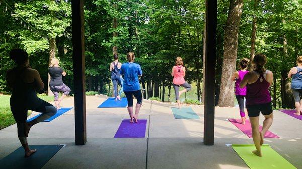 Outdoor Yoga by Private Lake