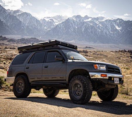 Our shop rig with full color change and topo graphics.