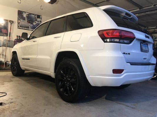 2017 Jeep Grand Cherokee Premium In & Out detail with glass ceramic coating.