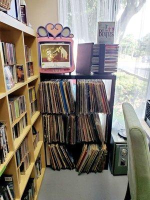 They have a media section which has music and even vinyl.