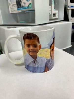 More personal cup heat transfer. Better and true image.