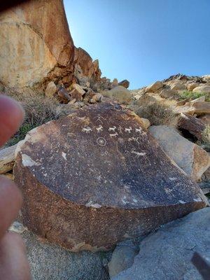 Excuse my fingers, but I climbed some rocks to snap the pic. I didn't want to loose balance