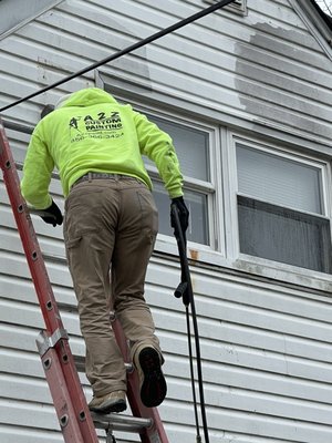 Exterior power wash