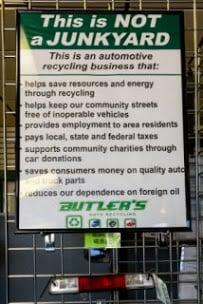 Butler's Auto Recycling is proud to offer quality used auto parts to customers in the Pensacola, Florida - Mobile, Alabama area.