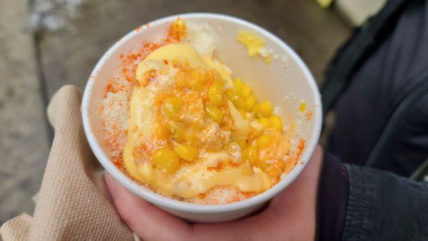 Street corn in a cup