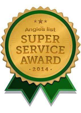 Proud to be an angies list super service award winner!