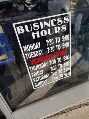 Business hours