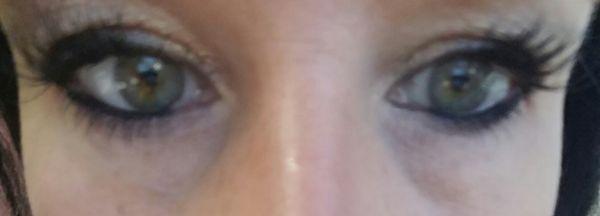 Eyelash extensions! Awesome job by Nance!