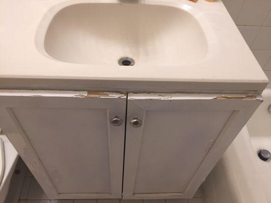 Bathroom cabinet falling apart