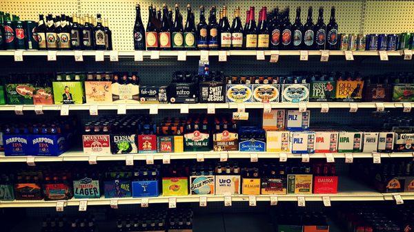 They have a wide selection of beer and wine and some hard to find craft beer hidden in the back so you have to ask.