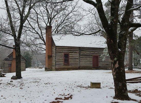 Historical Park in the snow