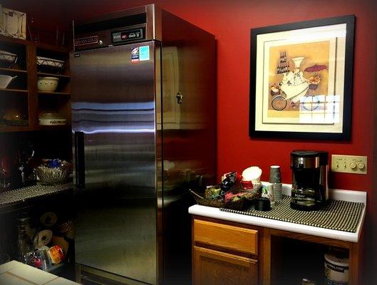 Our kitchen is stocked for all of your needs when you book extended stays.