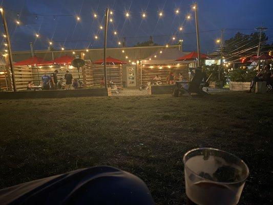 Sitting on the lawn enjoying a Forgotten Roads Porter Ale. Great way to start the weekend. You should be here too.