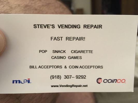 Steve's Vending Repair