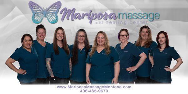 The Mariposa Team - missing from the photo are Kate, Amy, and Dave