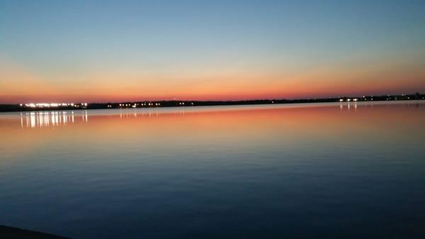 The Reservoir at sunset.