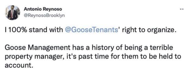 Borough President calling out this horrendous landlord.