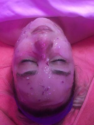 Hydra jelly pink rose facial