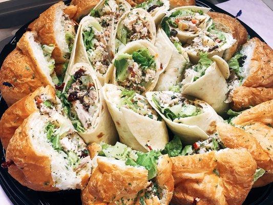 Tri-City Chicken Salad Wrap & Croissant Platter