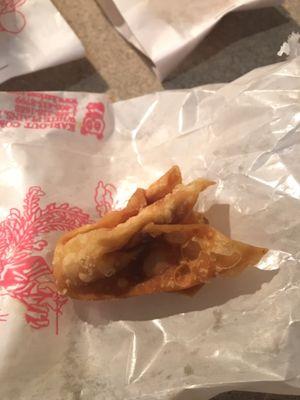 Don't waste your money on mini fried wonton....