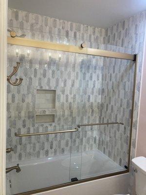 Glass shower remodel