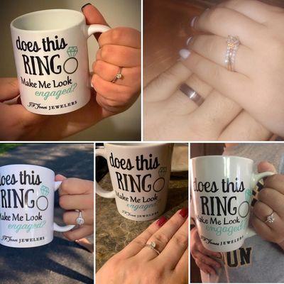 Does this ring make me look engaged? Look for our signature mugs on social media!