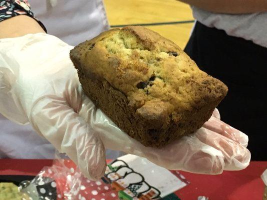 Organic chocolate chip banana bread